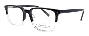 MICHAEL RYEN MR-212 C1 BLACK CRYSTAL SQUARED EYEGLASSES FRAME 49-18-145